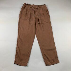 Knox Rose Clay Brown Tencel Ankle Pant S